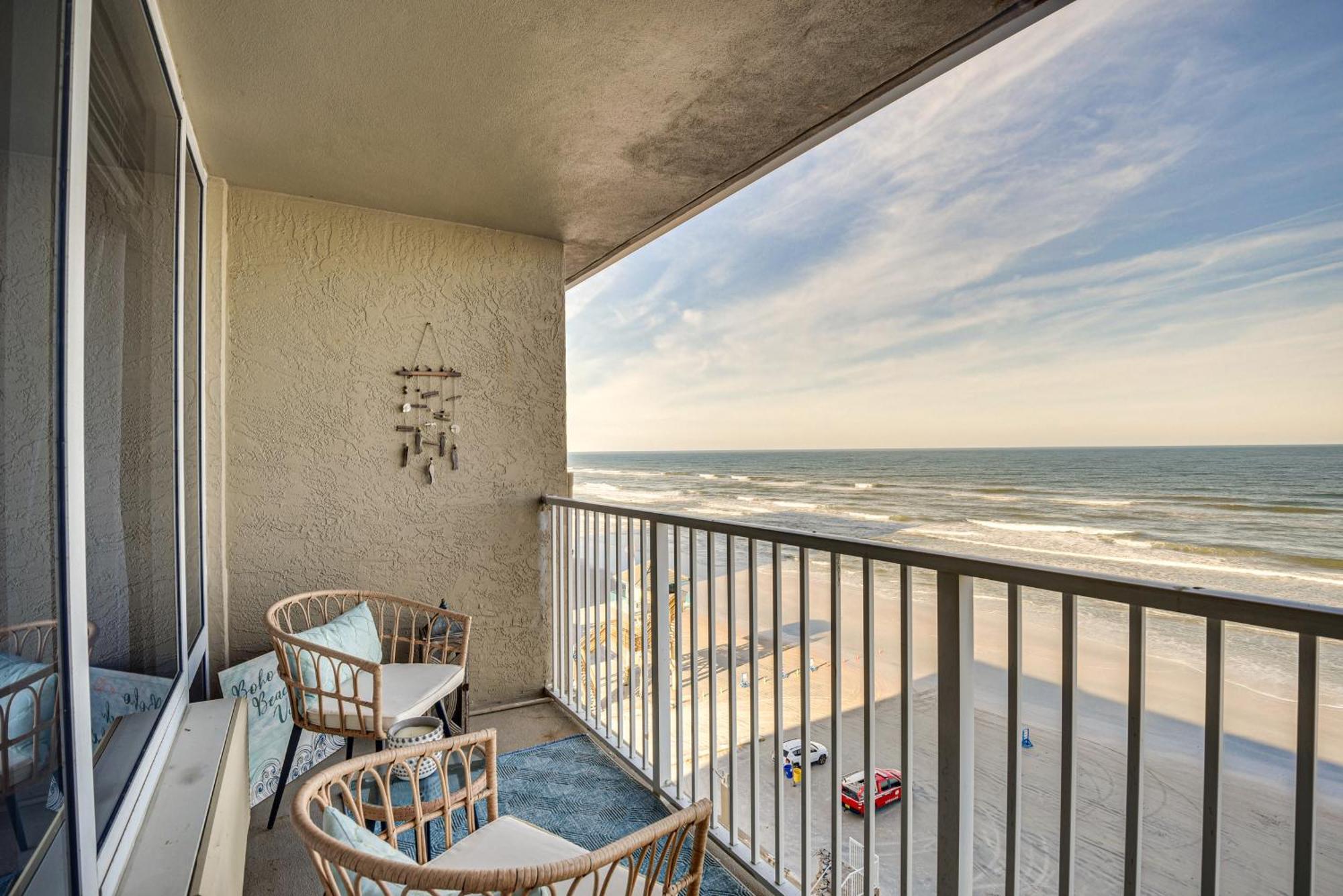 Top-Floor Beach Condo With 2 Oceanfront Balconies! デイトナ・ビーチ エクステリア 写真