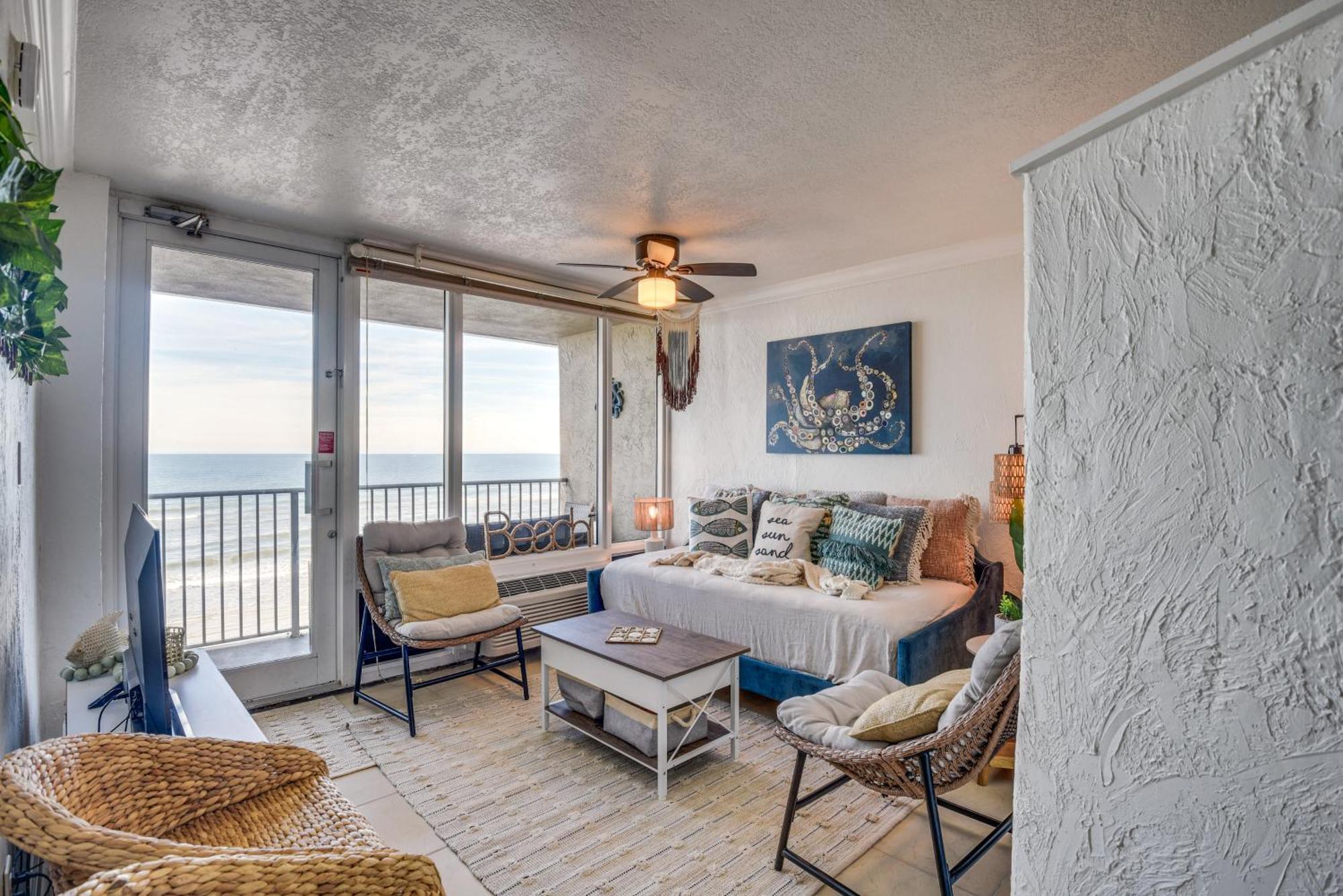 Top-Floor Beach Condo With 2 Oceanfront Balconies! デイトナ・ビーチ エクステリア 写真